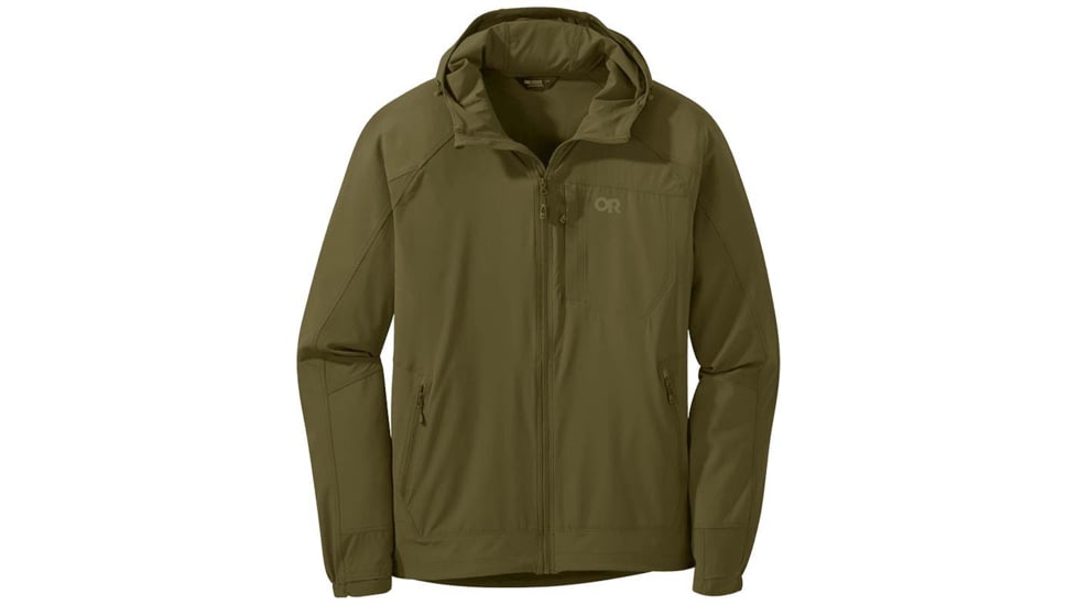 Outdoor Research Ferrosi Hoodie - Mens, Loden, Large, 2691711943008