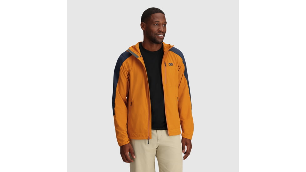 Outdoor Research Ferrosi Hoodie - Mens, Marmalade/Naval Blue, XL, 2876172327009
