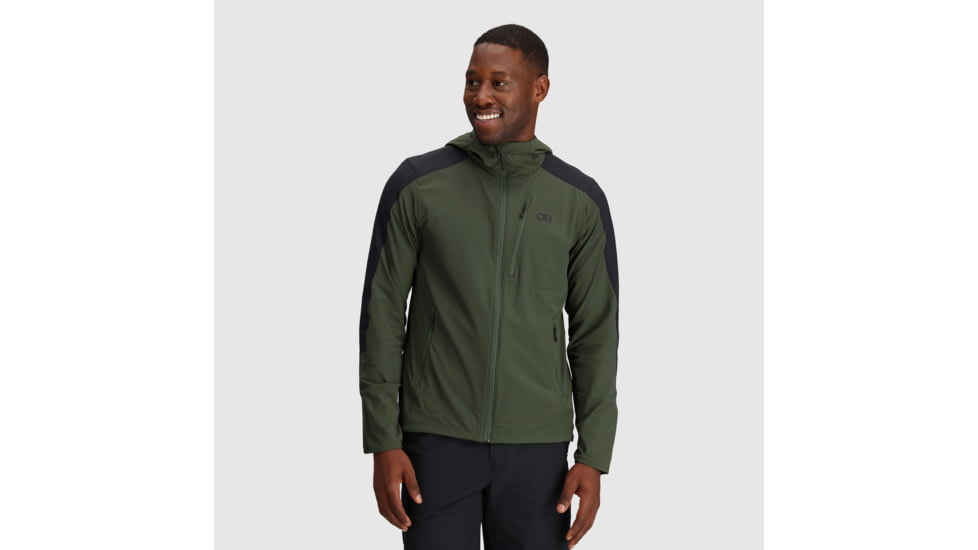 Outdoor Research Ferrosi Hoodie - Mens, Verde/Black, XL, 2876172359009