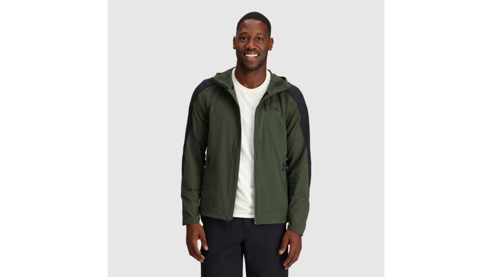 Outdoor Research Ferrosi Hoodie - Mens, Verde/Black, XL, 2876172359009