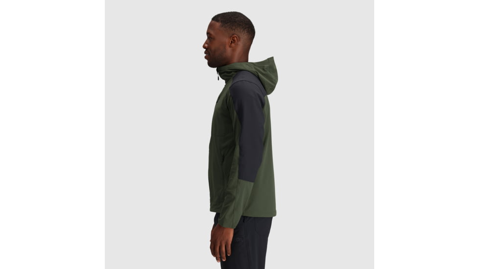 Outdoor Research Ferrosi Hoodie - Mens, Verde/Black, XL, 2876172359009