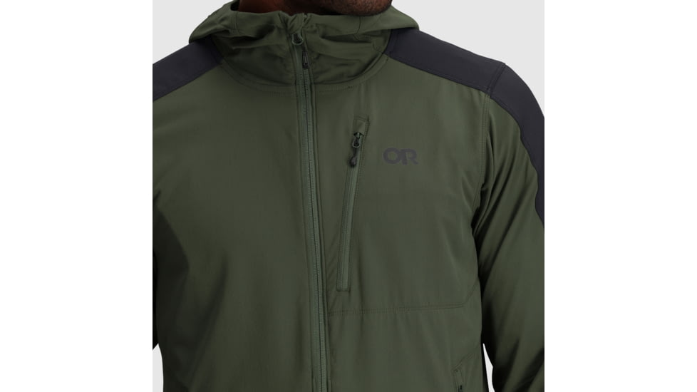Outdoor Research Ferrosi Hoodie - Mens, Verde/Black, XL, 2876172359009