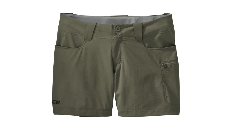 Outdoor Research Ferrosi Summit 5 in Shorts, Women's, Fatigue, 12 243828-fatigue-12