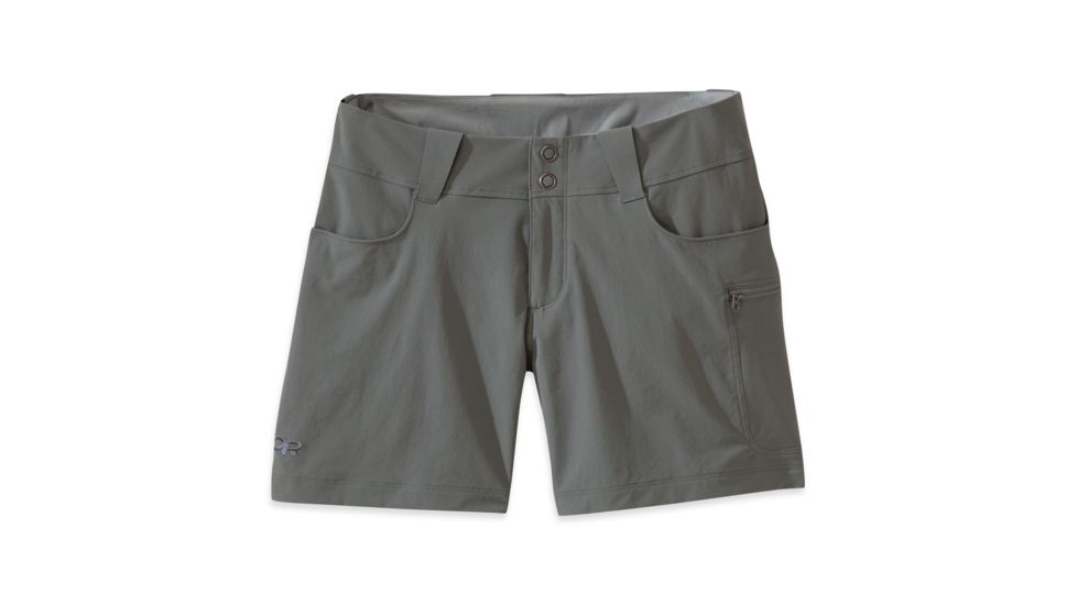 Outdoor Research Ferrosi Summit Short 5 in- Womens-Pewter-4