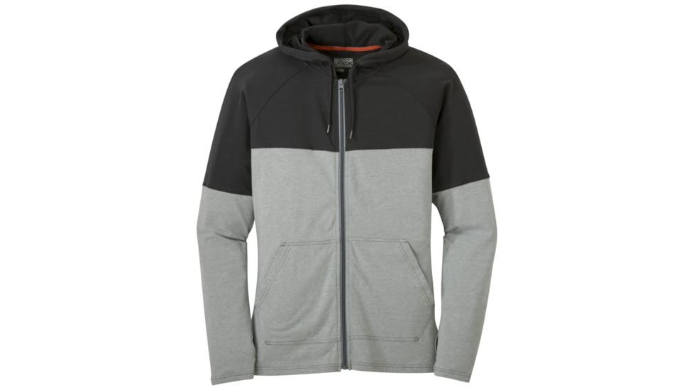 Outdoor Research Fifth Force Hoody, Men's, Charcoal Heather/Black, S 264815-chr hth/blk-S