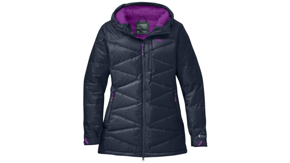 Outdoor Research Floodlight Down Parka - Women's-Night/Ultraviolet-X-Small