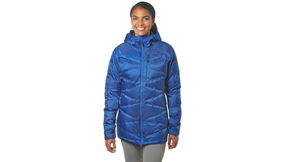 Outdoor Research Floodlight Down Parka - Womens, Lapis, L, 2469010280008