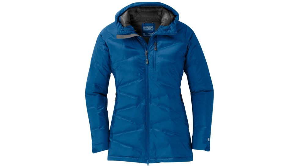 Outdoor Research Floodlight Down Parka - Womens, Lapis, L, 2469010280008