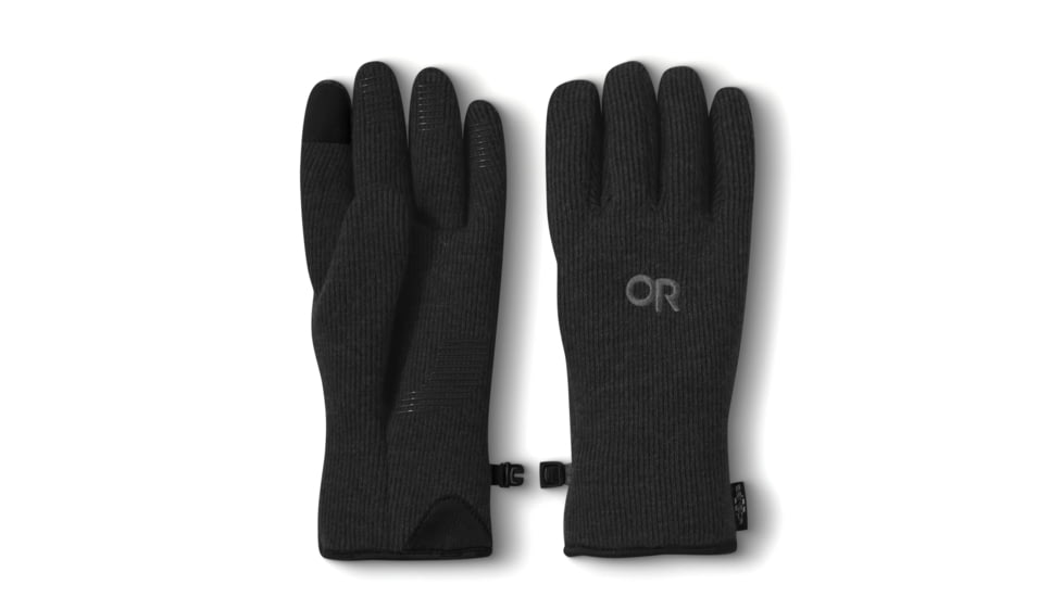 Outdoor Research Flurry Sensor Gloves - Men's, Solid Black, Medium, 2448871677007