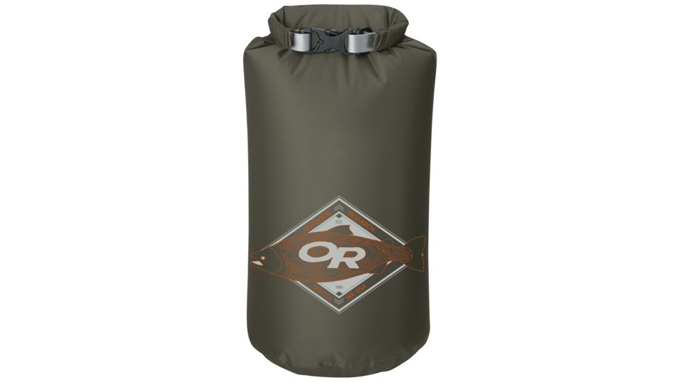 Outdoor Research Graphic Dry Sack 20L King Topo, Unisex, Fatigue, One Size 264379-fatigue-1size