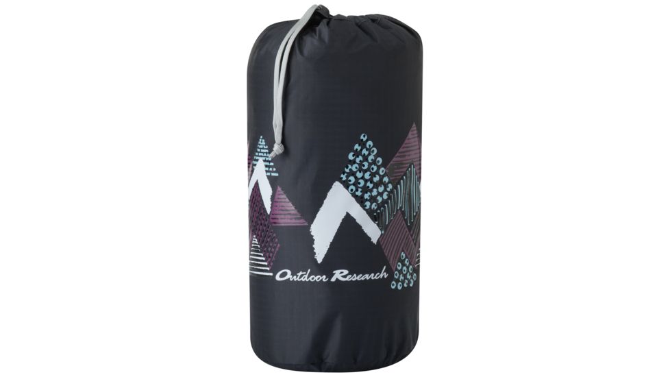 Outdoor Research Graphic Stuff Sack 10L Acres, Unisex, Black, One Size 250175-black-1size