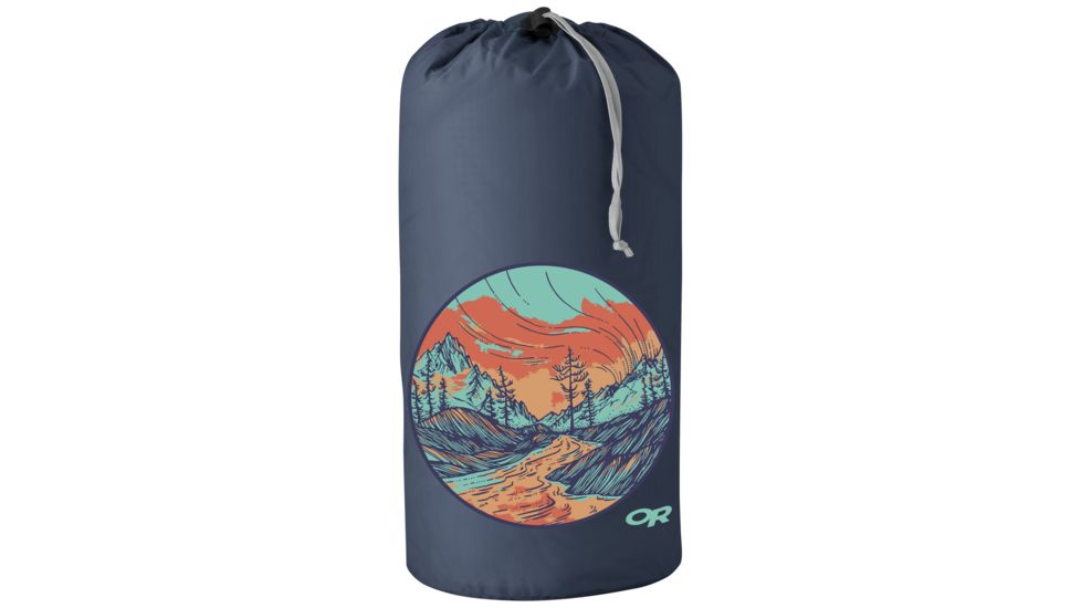 Outdoor Research Graphic Stuff Sack 10L Alpenglow, Unisex, Dusk, One Size 264556-dusk-1size