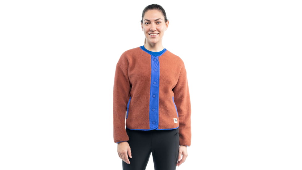 Outdoor Research Grayland Fleece Jacket - Womens, Brick/Ultramarine, 2XL, 3005332517010