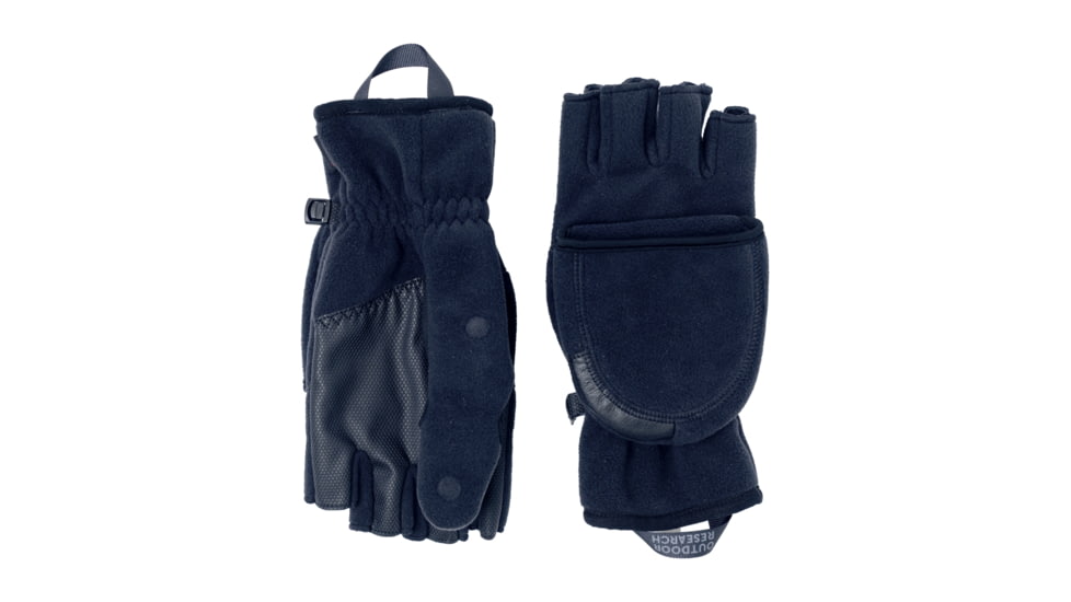 Outdoor Research Gripper Convertible Windbloc Mitts, Black, XL, 3221910001009