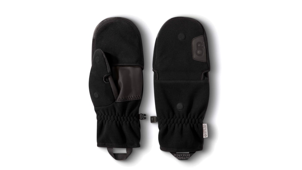 Outdoor Research Gripper Plus Convertible Mitts, Black, Medium, 2832810001007