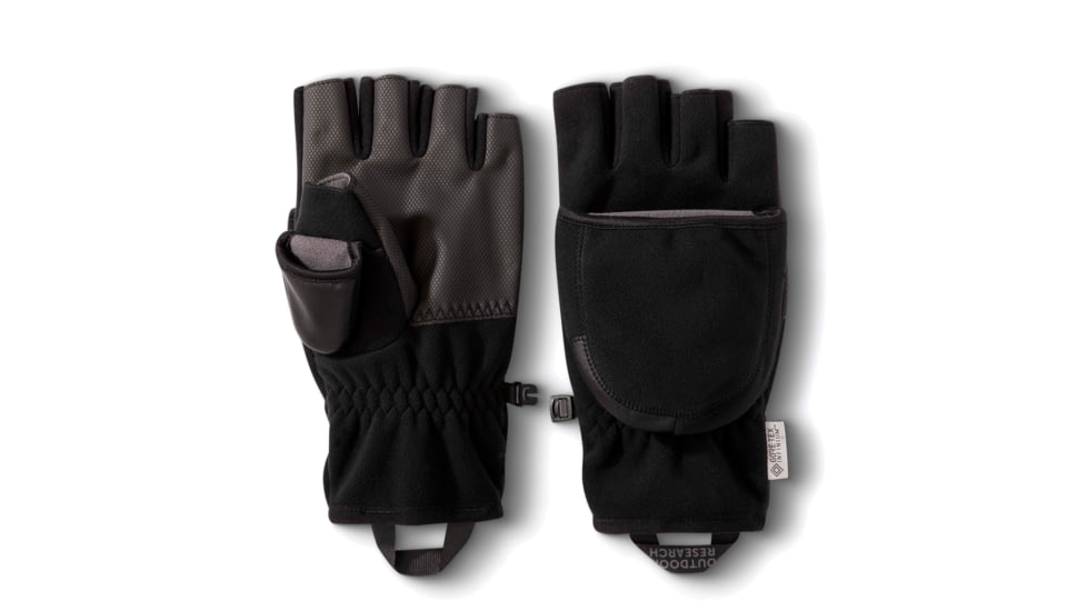 Outdoor Research Gripper Plus Convertible Mitts, Black, Medium, 2832810001007