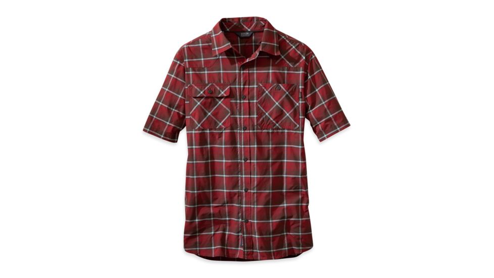 Growler Short Sleeve Shirt - Mens-Redwood-Small