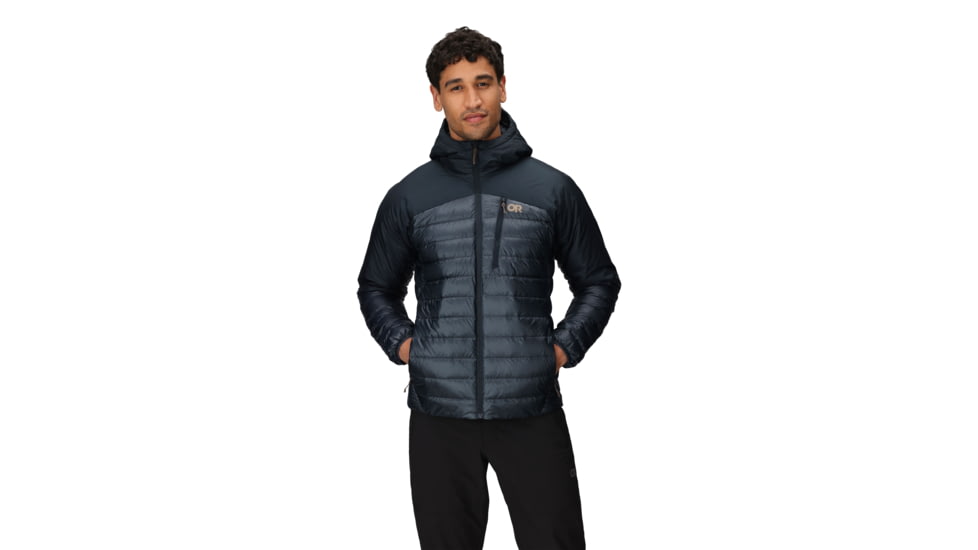 Outdoor Research Helium Down Hoodie - Men's, Atlantic, Medium, 2775720252007