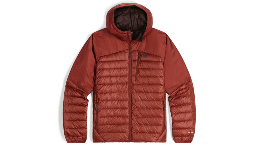 Outdoor Research Helium Down Hoodie - Men's, Brick, 2XL, 2775720465010