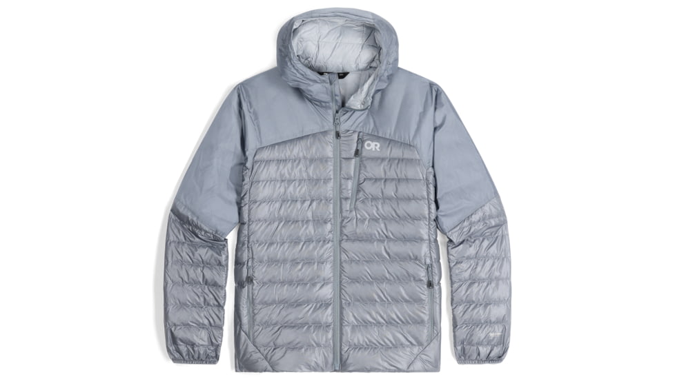 Outdoor Research Helium Down Hoodie - Mens, Slate, Small, 2775720930006