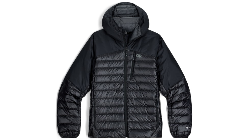 Outdoor Research Helium Down Hoodie - Men's, Solid Black, Extra Large, 2775721677009