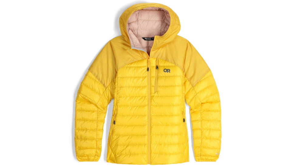 Outdoor Research Helium Down Hoodie - Women's, Saffron, Extra Large, 2775911187009