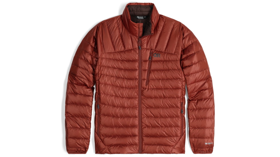 Outdoor Research Helium Down Jacket - Mens, Brick, Large, 2775730465008