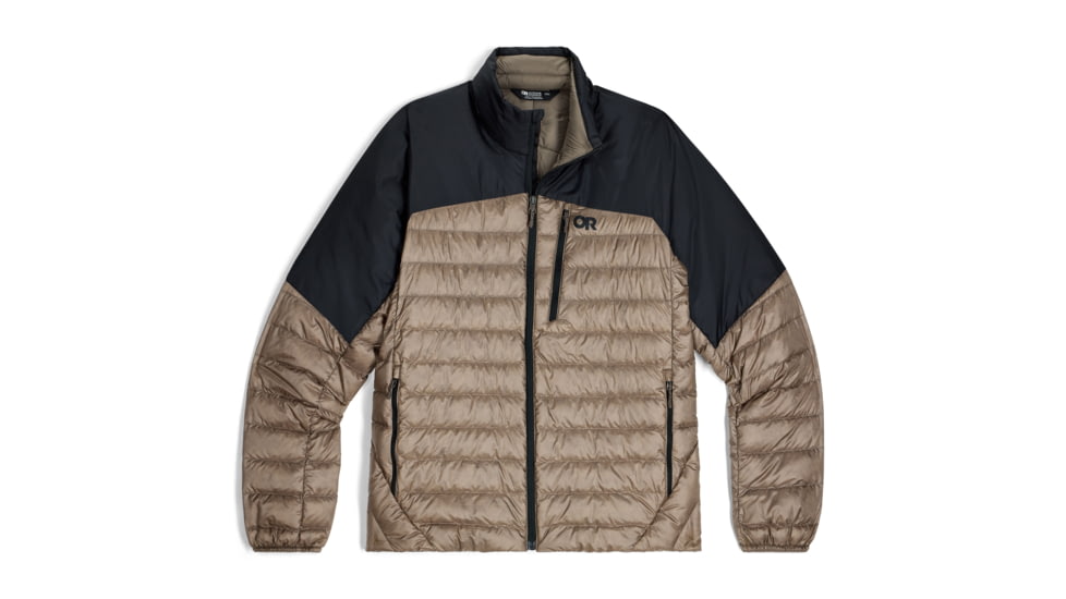 Outdoor Research Helium Down Jacket - Men's, Sable/Black, Large, 3220952957008
