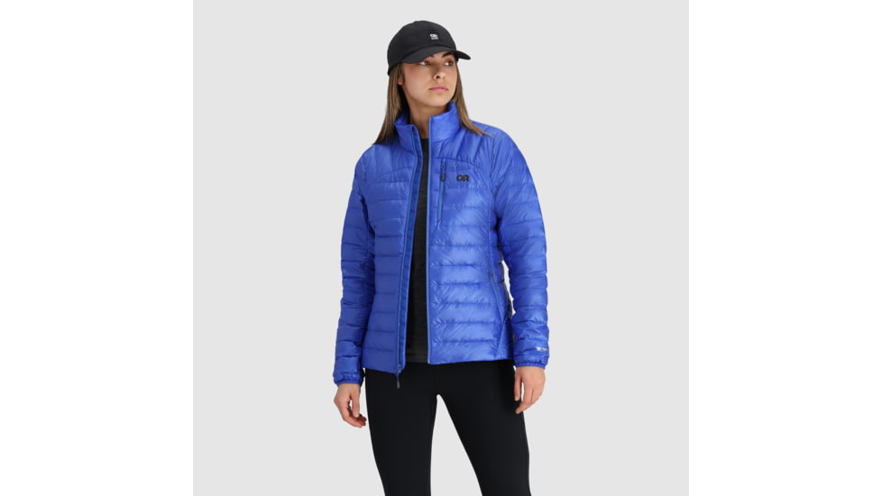 Outdoor Research Helium Down Jacket - Womens, Ultramarine, Extra Large, 2775922276009
