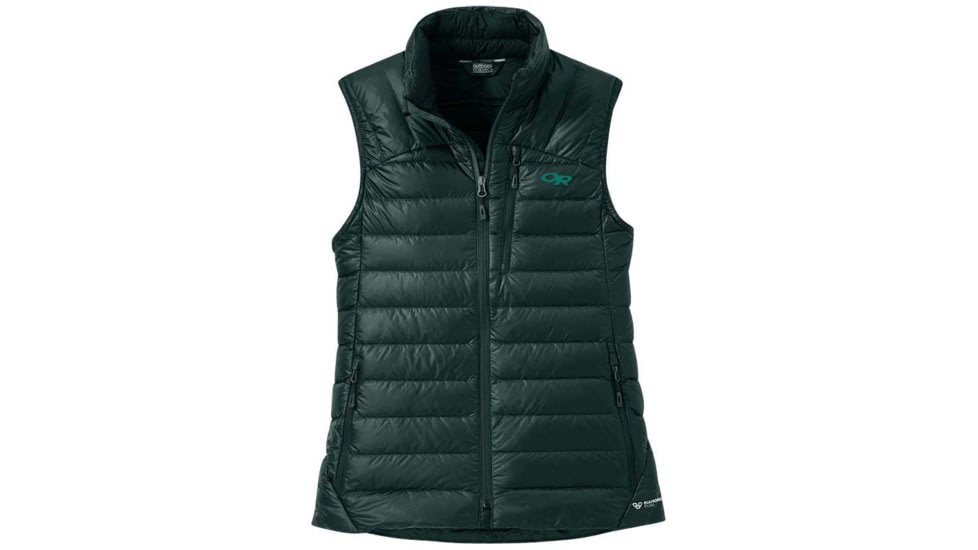 Outdoor Research Helium Down Vest - Womens, Fir, Extra Small, 2775931858005