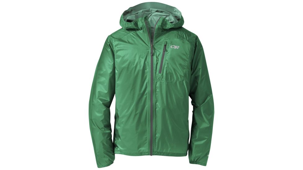 Outdoor Research Helium II Jacket, Men's, Aloe/Charcoal, M 242969-aloe/charcoal-M
