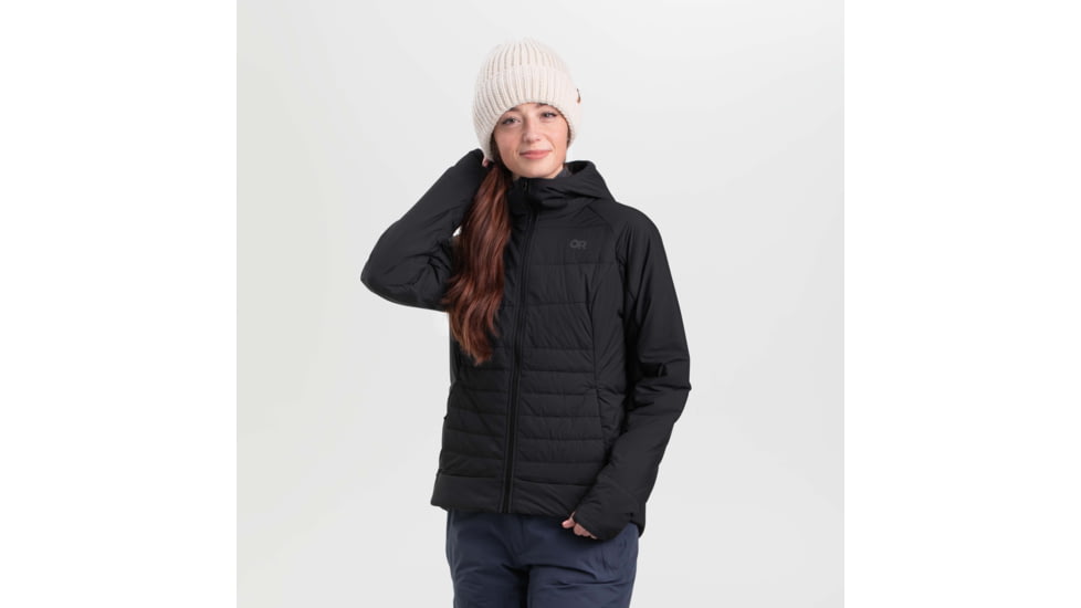 Outdoor Research Helium Insulated Hoodie - Womens, Black, Extra Small, 2800000001005