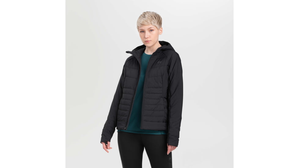 Outdoor Research Helium Insulated Hoodie - Womens, Black, Extra Small, 2800000001005