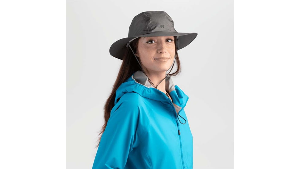 Outdoor Research Helium Rain Full Brim Hat, Pewter, Large/Extra Large, 2799270008016