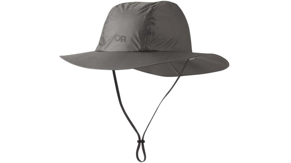 Outdoor Research Helium Rain Full Brim Hat, Pewter, Large/Extra Large, 2799270008016