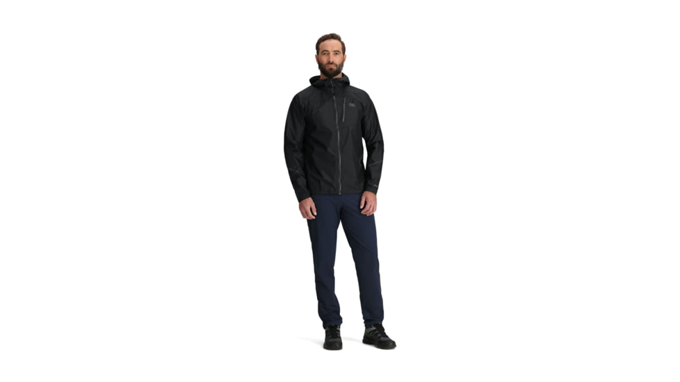 Outdoor Research Helium Rain Jacket - Mens, Black, S, 3224020001006