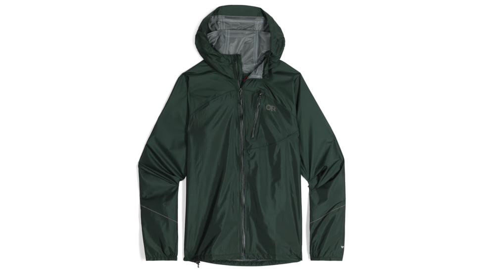 Outdoor Research Helium Rain Jacket - Men's, Grove, Small, 2753862445006