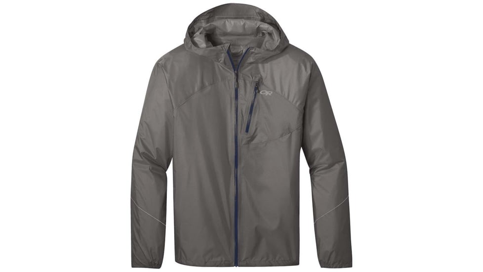 Outdoor Research Helium Rain Jacket - Men's, Pewter, Large, 2753860008008