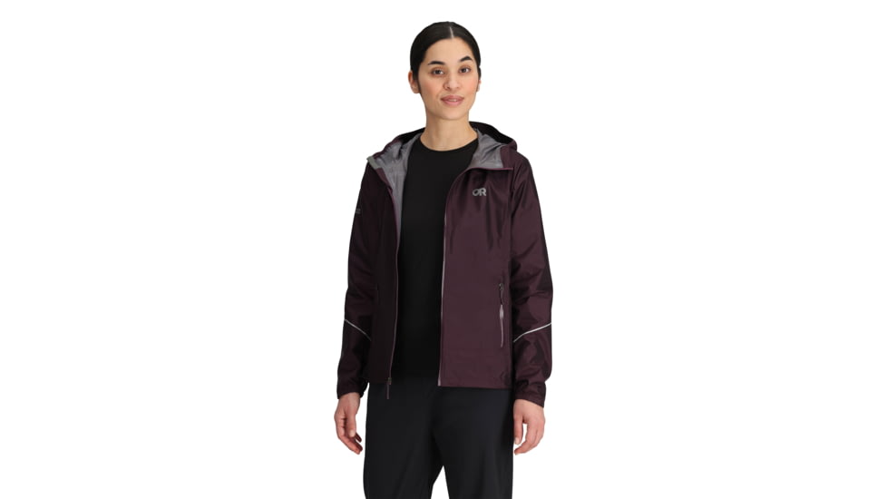 Outdoor Research Helium Rain Jacket - Womens, Amethyst, Extra Large, 3224050307009