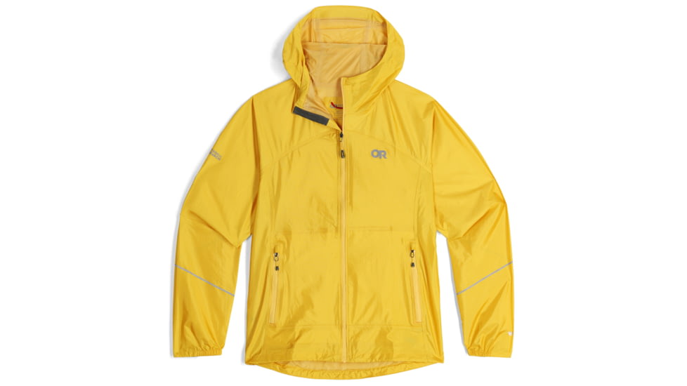 Outdoor Research Helium Rain Ultralight Jacket - Women's, Saffron, Extra Large, 3002361187009