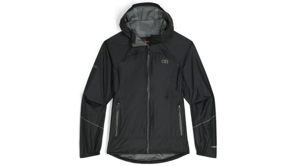 Outdoor Research Helium Rain Ultralight Jackets - Women's, Black, Small, 3002360001006