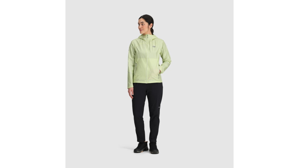 Outdoor Research Helium Rain Jackets - Womens, Cool Matcha, XL, 3224052757009