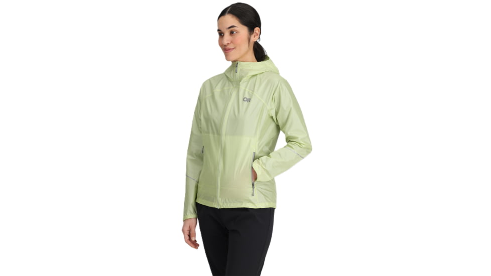 Outdoor Research Helium Rain Jackets - Womens, Cool Matcha, XL, 3224052757009