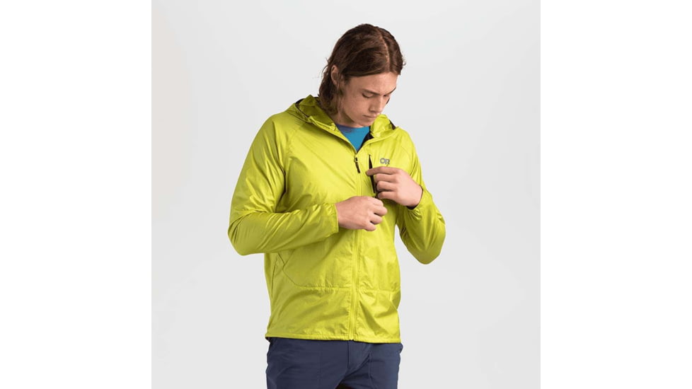 Outdoor Research Helium Wind Hoodie - Mens, Zinger, Large, 2799901949008
