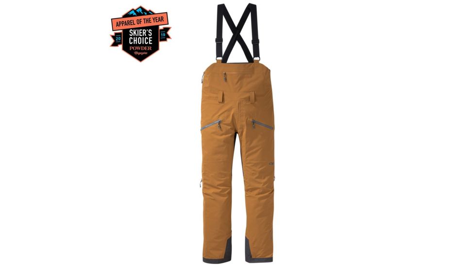 Outdoor Research Hemispheres Bibs - Mens, Ochre, S, 2680741286006