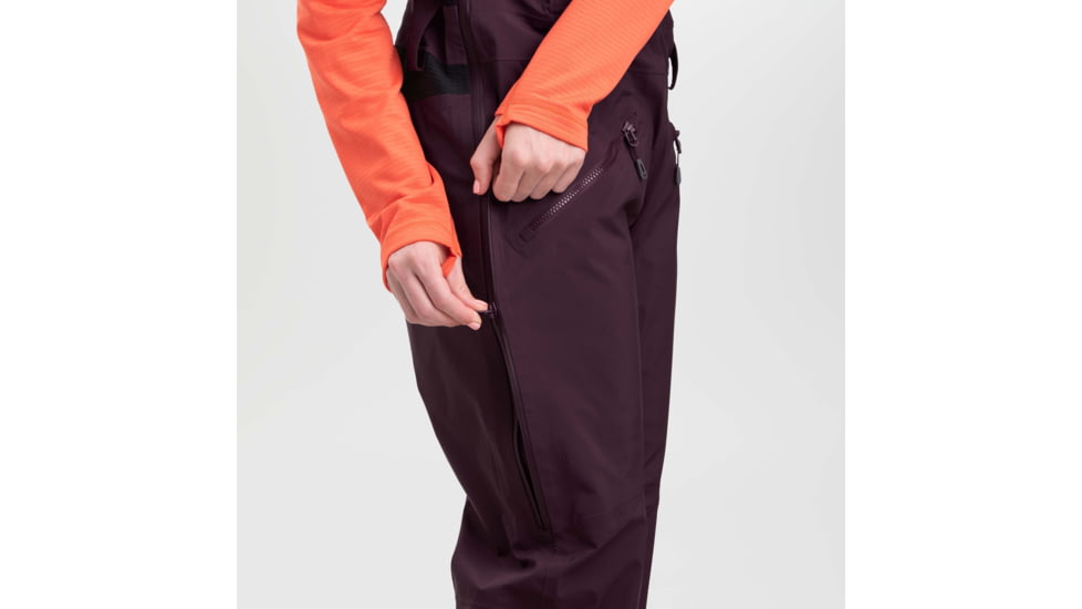 Outdoor Research Hemispheres Bibs - Womens, Elk, Small, 2680932032006