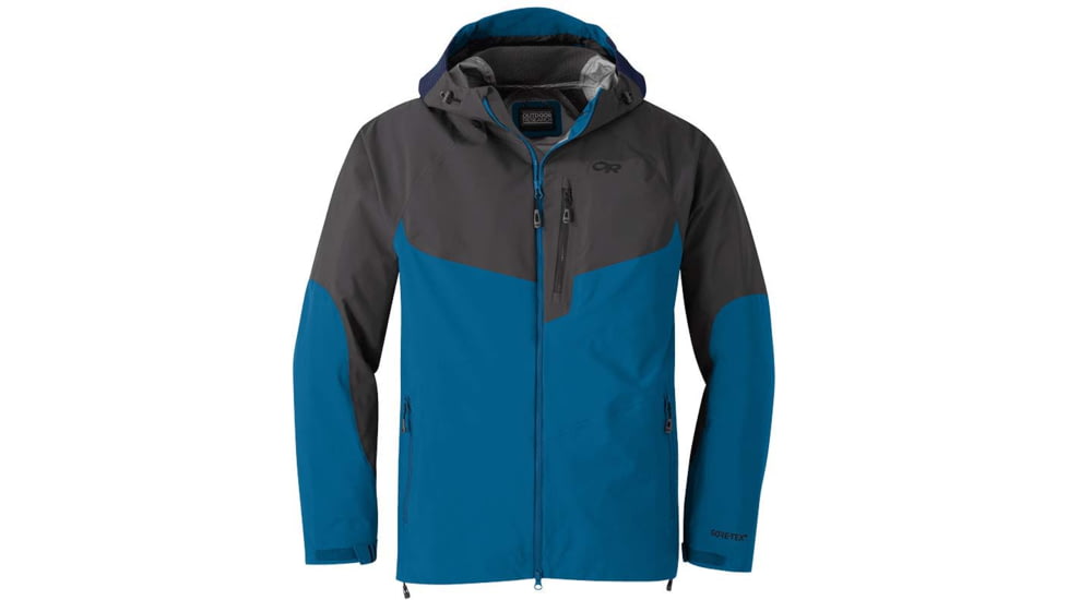Outdoor Research Hemispheres Jacket - Mens, Cascade/Strm, Small, 2680731914006