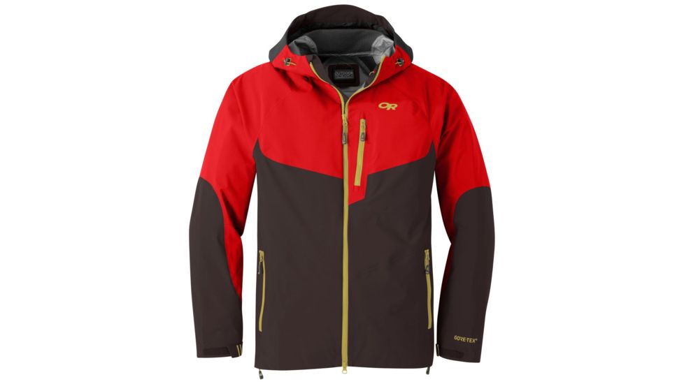 Outdoor Research Hemispheres Jacket - Mens, Dark Roast/Samba, Extra Large, 2680731650009