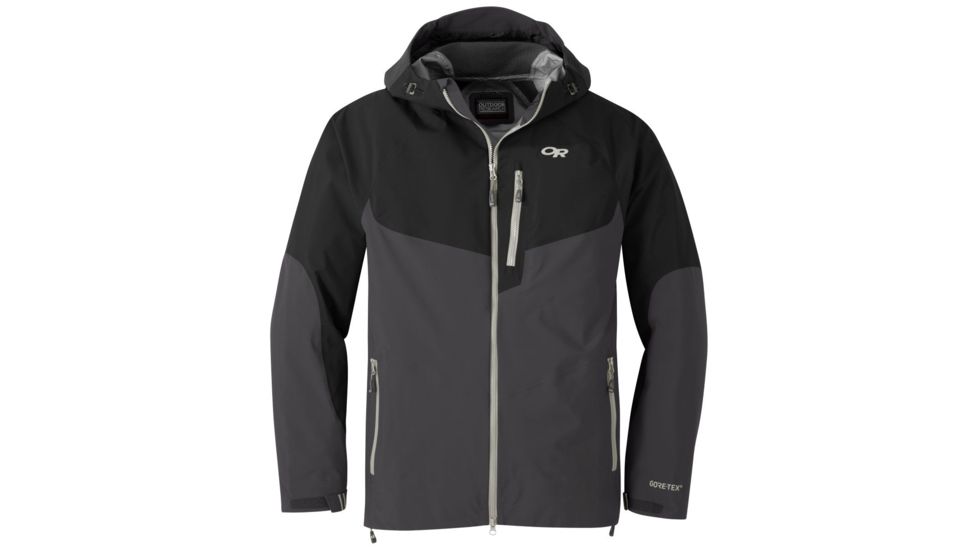 Outdoor Research Hemispheres Jacket - Mens, Storm/Black, Large, 2680731345008