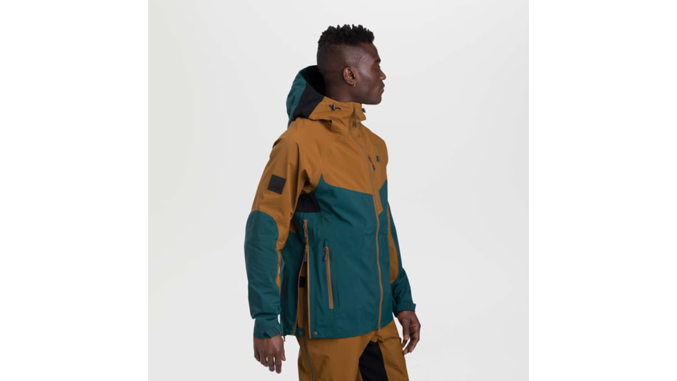 Outdoor Research Hemispheres Jacket - Mens, Treeline/Saddle, Large, 2680732065008